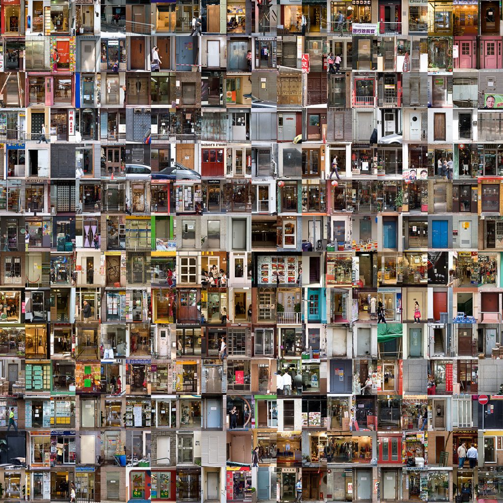 Hong Kong Doors Photo Collage Art